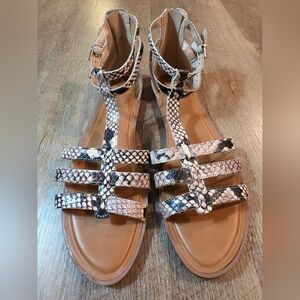 Aldo - Snakeskin Strappy Sandals. SIZE 7.5